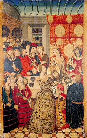 Pedro García de Benabarre, Herod's Banquet, circa 1470