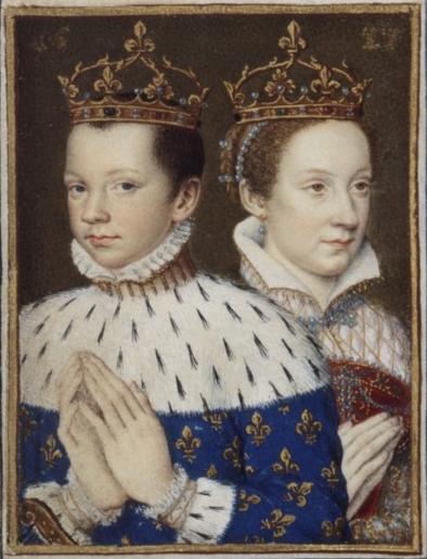 Francis II, King of France, and his wife, Mary Stewart, Queen of France and of Scotland c. 1558, Bibliothèque Nationale de France