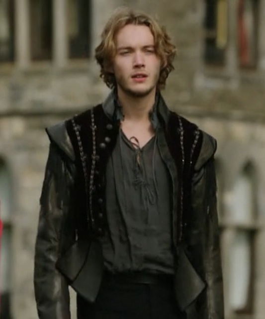 Tony Regbo as Francis in Reign is going to meet his tragic destiny in a nice suede number.