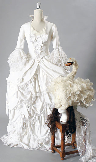 Costume worn by Elizabeth Berridge at the party in "Amadeus" (1984).