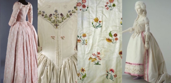 18th c Embroidered patterns