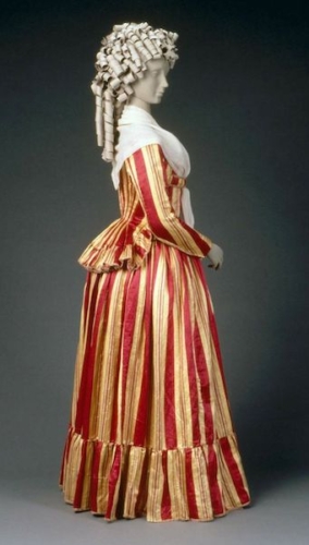 Woman's dress, about 1785-90, French, Boston Museum of Fine Arts