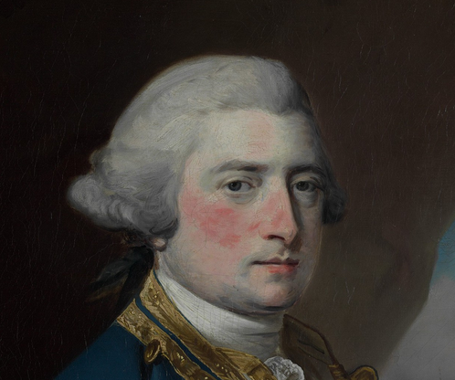 Detail from Admiral Harry Paulet by Francis Cotes, n.d., Metropolitan Museum of Art