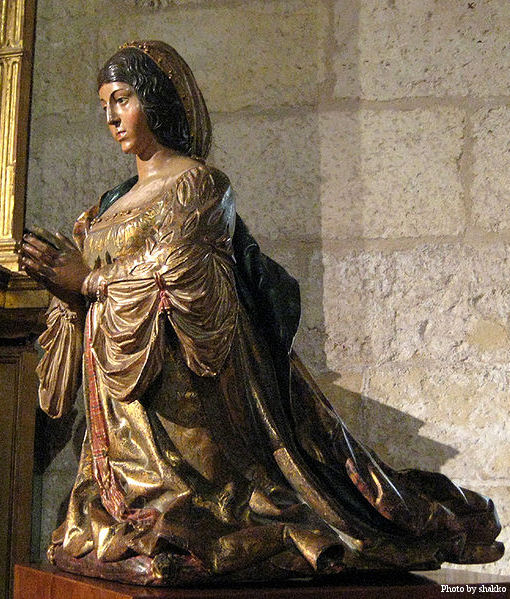Statue of Isabella of Castile by Bigarny.