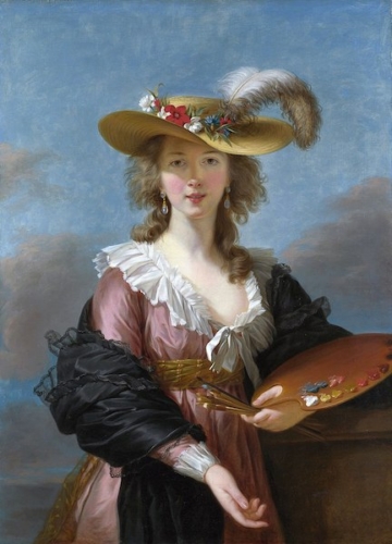 Self Portrait in a Straw Hat by Élisabeth Louise Vigée Le Brun, 1782, National Gallery