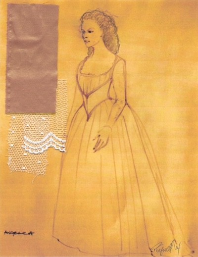 Hamilton (2015), sketch for Angelica Schuyler costume