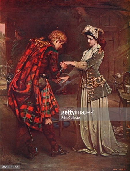 Prince Charlie's Farewell to Flora MacDonald, 1746' (1905). Flora MacDonald helped the Jacobite pretender Charles Edward Stuart to escape after his defeat by the English at the Battle of Culloden. From Cassell's History of England, 1905. Via Getty Images