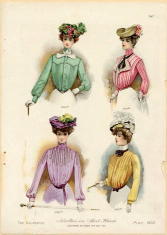 American shirt-waists, Spring 1902, The Delineator, Claremont Colleges Fashion Plate Collection