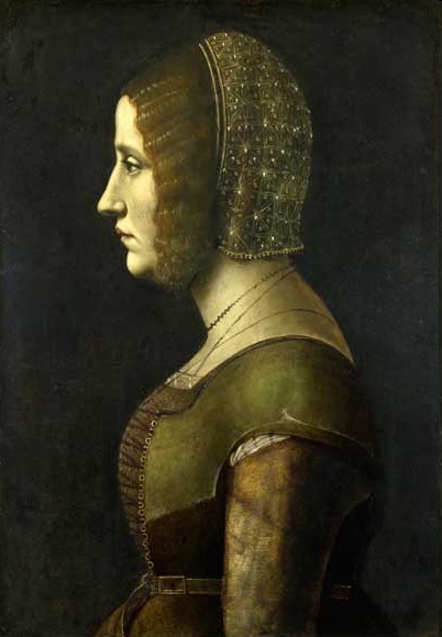 Giovanni Ambrogio de Predis, Portrait of a Lady, 1500, National Gallery