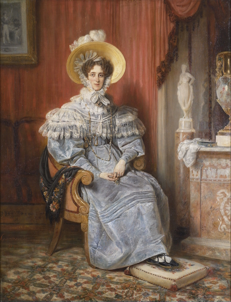 François-Gabriel Lépaulle, Portrait of Marie Elizabeth Amalie Franziska, Princess of Wagram (1784-1849), 1832.