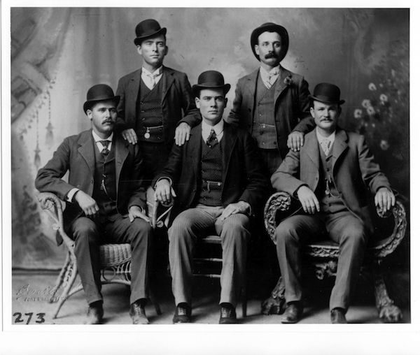 "Butch Cassidy as part of the Wild Bunch at Fort Worth, Texas" | via Wikimedia