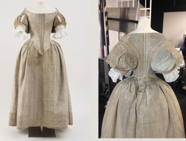 Silver Tissue Dress, 1660, Fashion Museum (Bath).