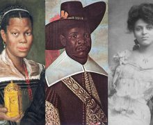 1580s, African Slave Woman by Annibale Carracci; 17thc., Dom Miguel de Castro by Albert Eckhout; 1890s American photo