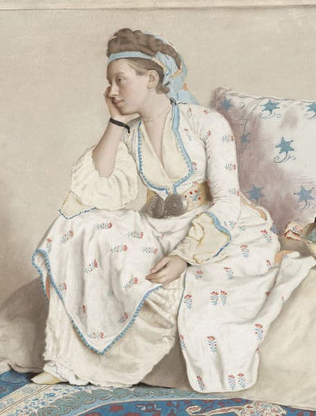 Marie Fargues (ca.1718-1784), in Turkish dress by Jean-Étienne Liotard, 1756-8, Rijksmuseum