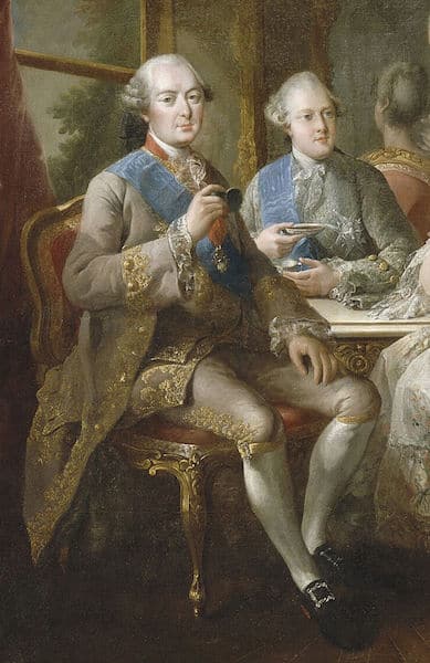 La Famille du duc de Penthièvre en 1768 ou La Tasse de Chocolat by Jean-Baptiste Charpentier the Elder, 1768, Palace of Versailles