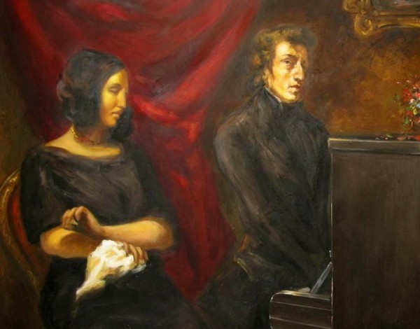 Eugene Delacroix's double portrait of George Sand and Frédéric Chopin