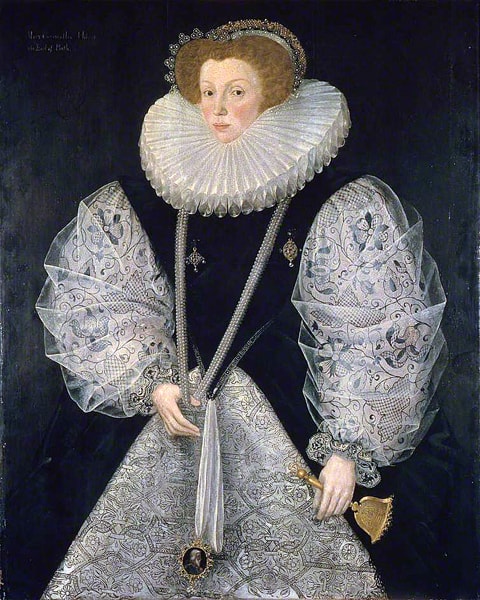 1580s, Mary Cornwallis, Countess of Bath, by George Gower