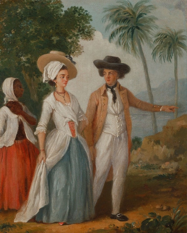 Agostino Brunias, Planter and his Wife, with a Servant, c. 1780, Yale Center for British Art