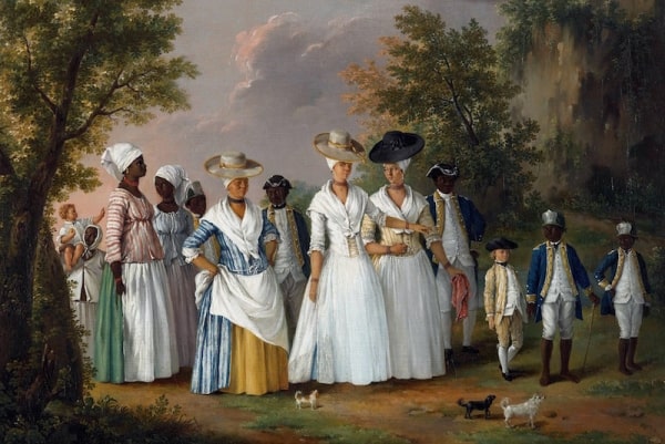 Agostino Brunias, Free Women of Color With Their Children and Servants in a Landscape, Brooklyn Museum