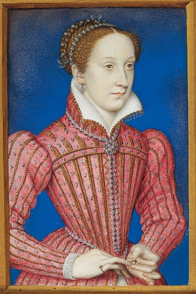 1558 miniature of Mary Queen of Scots by Francois Clouet