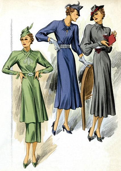 1930s fashion plate