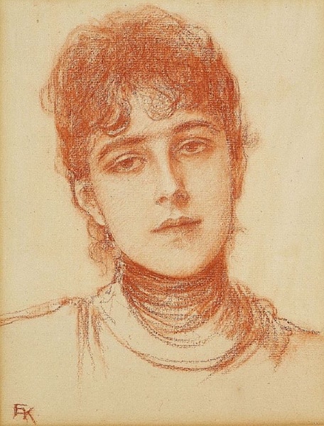 Friedrich August von Kaulbach, Portrait of Gretel Lahmeyer, 1894, Ketterer Kunst
