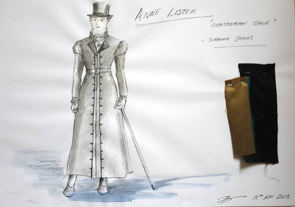 Gentleman Jack (2019) - Anne Lister, Greatcoat, courtesy of Tom Pye