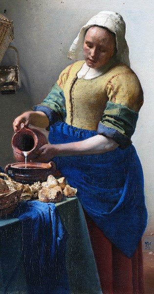 The Milkmaid, 1660, by Johannes Vermeer