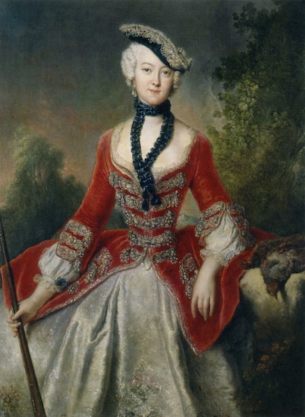 Antoine Pesne, Portrait of Sophie Marie Gräfin Voss (1729-1814), 1746-51, Charlottenburg Palace