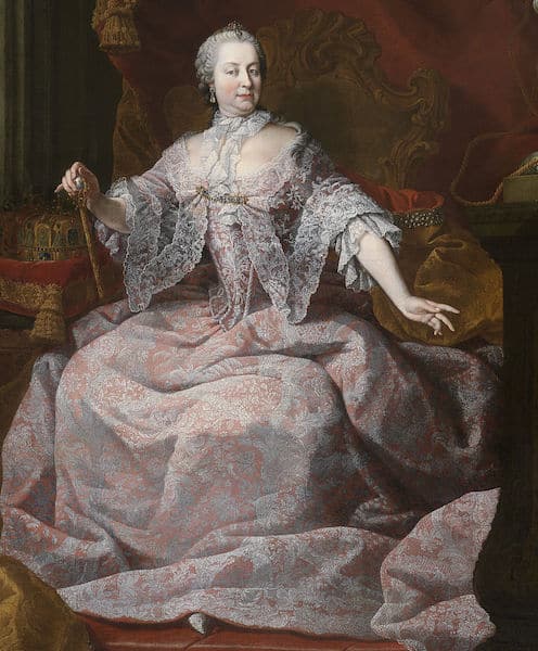 Matthias de Visch, Portrait of empress Maria-Theresia, 1749, Groeningemuseum.