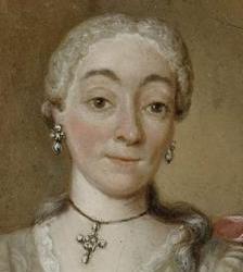 Tibout Regters, Portrait einer adeligen Dame, 1743, via Wikimedia Commons