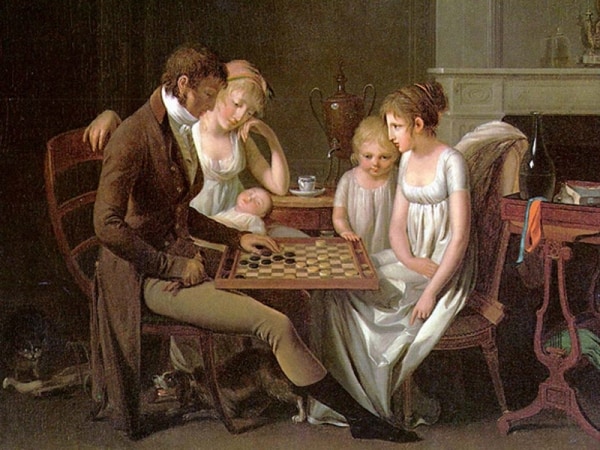 1803 - A Family Game of Checkers by Louis Leopold Boilly