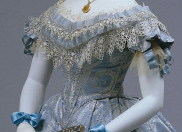 1860s ballgown, probably American, The Met Museum