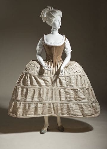 Hoop petticoat or pannier, English, 1750-80, Los Angeles County Museum of Art