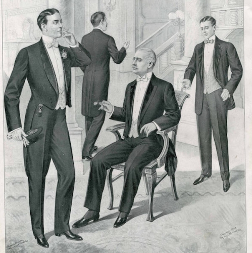 1907 American Fashions - men's eveningwear
