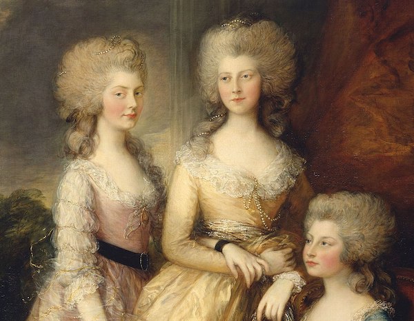 George III's daughters by Gainsborough, 1784