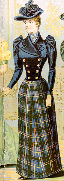 1892 - Die Elegante Mode fashion plate at the Met Museum