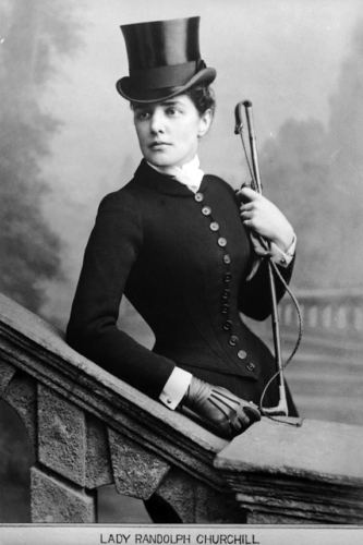 1880s - Lady Randolph Churchill - photo by Elliott & Fry - National Portrait Gallery