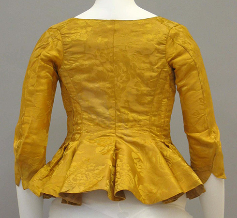 1770s - British silk jacket - Met Museum
