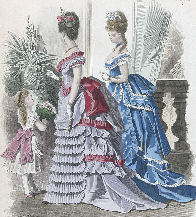 1873 - Le Journal des Dames et des Demoiselles fashion plate