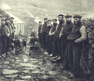 Evicted Highlanders during the Clearances: St. Kilda Parliament Photograph by George Washington Wilson late 19th century