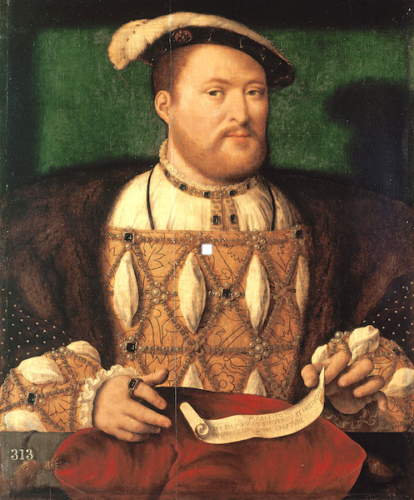 King Henry VIII, c.1535. Joos van Cleve. The Royal Collection.