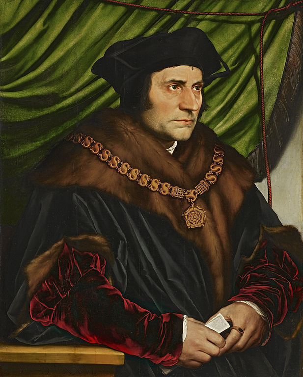 The real Thomas More, painted by Hans Holbein in 1527.