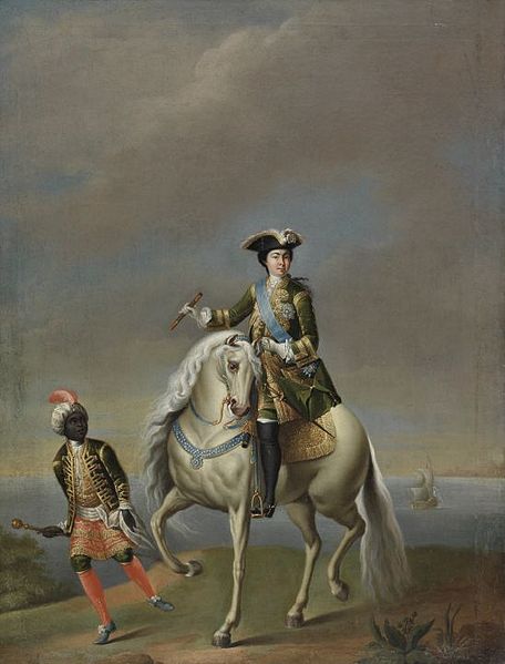 After Georg Christoph Grooth, "Equestrian portrait of Empress Catherine I (1684-1727)," mid-18th century. Kadrioru kunstimuuseum