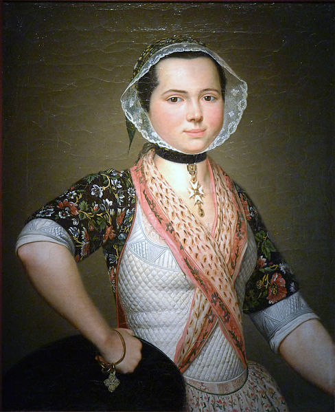 Antoine Raspal, Portrait de jeune fille en ancien costume d’Arles, 1779, Musée Granet