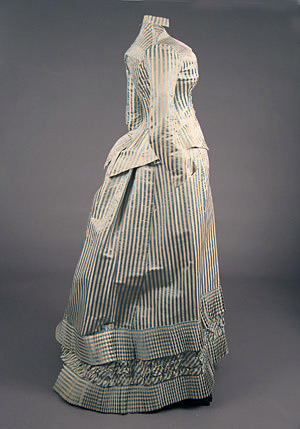 3-Piece Striped Dress by Emile Pingat, 1880s, Augusta Auctions