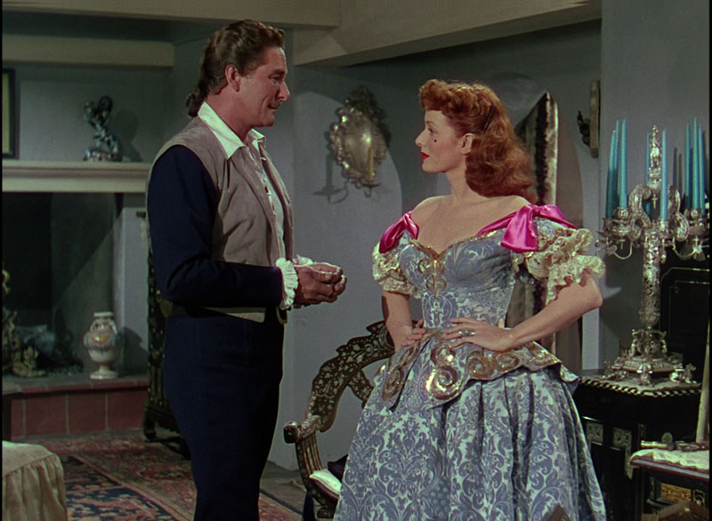 Maureen O'Hara in "Against All Flags" (1952). Costumes by Edward Stevenson.