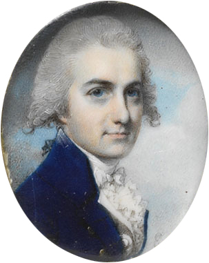 John Dyer Collier by George Engleheart, about 1785.