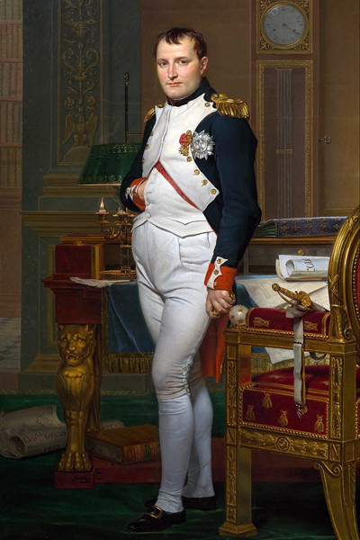 The Emperor Napoleon in His Study at the Tuileries by Jacques-Louis David, 1812, Wikipedia.