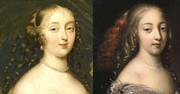 Athénaïs, Marquise de Montespan by an unknown painter (second half of the 17th century) and by Beaubrun (c. 1660).